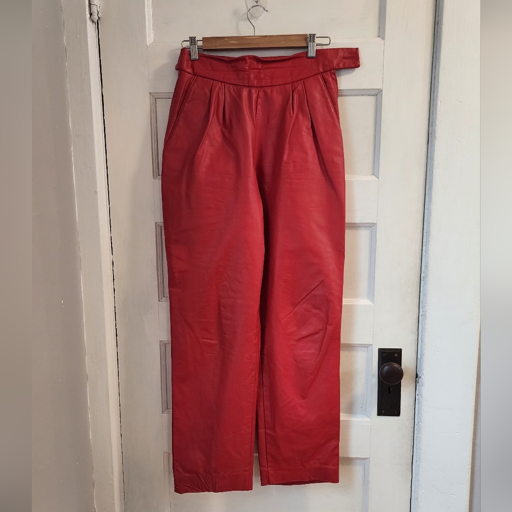 Vintage The Leather Ranch High Waisted Pants, Size S